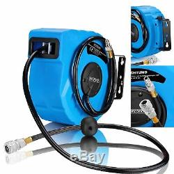 1/4 Automatic Hose Reel Compressed Air Pipe 10m 12 Bar Swing 180° Wall Mount