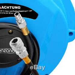 1/4 Automatic Hose Reel Compressed Air Pipe 10m 12 Bar Swing 180° Wall Mount