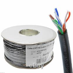 100m External CAT5e-CCA Outdoor Use Ethernet Network Cable Reel UTP 007568