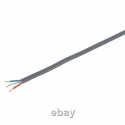 2.5mm TWIN AND EARTH CABLE LIGHT SOCKET WIRE WIRING T&E GREY 1.5mm 6mm 10mm 16mm