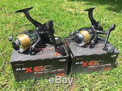 2 X Ngt Max 60 2 Bb Carp Fishing Reels Loaded With 10lb Line Ngt Tackle