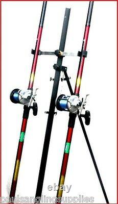 2 x 13 ft Mitchell Rods & Multiplier Reels & Tripod Beachcaster Sea Fishing