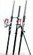 2 x 13 ft Shakespeare Rods & Max 70 Reels & Tripod Beachcaster Sea Fishing