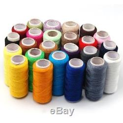 24 Colour Spools Finest Quality Sewing All Purpose 100% Pure Cotton Thread Reel