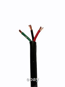 3 core Thinwall Automotive DC Cable Round wiring loom 11amp 14amp 21amp 25amp