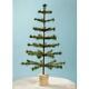 30 Olive Green Feather Christmas Tree with Spool Base