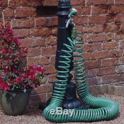 30m No Kink Reinforced Tough Garden Hose Reel Pipe Water Hosepipe 5 Function