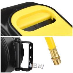 33ft 10m Retractable Auto Rewind Air Line Hose Reel Compressor Tool Wall Mounted