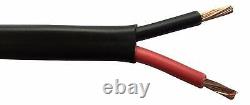 4.5mm FLAT 2 CORE AUTOMOTIVE CABLE 12V 24V STRANDED TWIN THINWALL 42A RED/BLACK