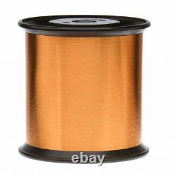 42 AWG Gauge Heavy Formvar Copper Magnet Wire 5.0 lbs 0.0029 105C Amber MW-15-C
