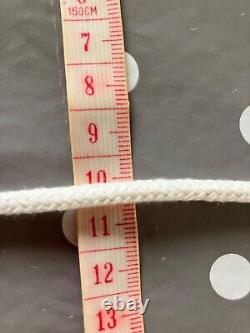 4mm Braided Cotton Rope Cord 16 plait Multi Craft Natural Ecru Made in Britain