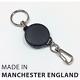 Badge Reel Pull Ring Retractable Key Chain Recoil Keyring Heavy Duty Steel Cord