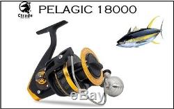 Big Game Fishing Reel Pelagic 18000 Spinning Reel 30 kg Drag Quality! Warranty
