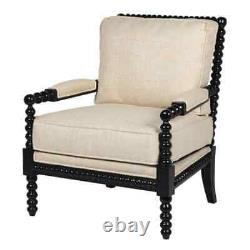 Black Mayfair spool spindle-back mahogany arm chair