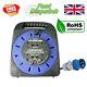 CAMPING PRO Camping Mains Hookup Extension Power Lead Cable Reel 16A plug 15m