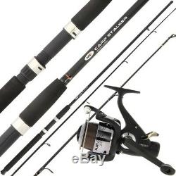 CARP STALKER FISHING ROD AND REEL 8ft, 2pc WITH CARP RUNNER AND LINE