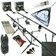 Carp Fishing Starter Set Up Kit Rods Reels Alarms Pod Bait Net Tools Mat + More