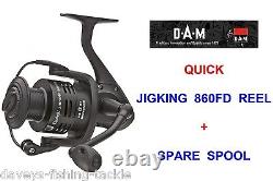 Dam Quick Jigking 860fd Catfish Reel+spare Spool For Mad Cat Boat Spinning Rod