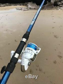 Deluxe Sea Fishing Set Up 2 X 12ft Beachcaster Rods + Reels + Beach Pro Tripod