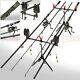 Full Carp Fishing 2 Rod and 2 Reels Set Up With Bite Alarms Holdall Pod Tackle