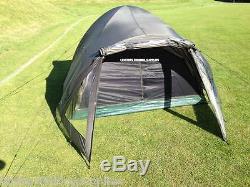 Full Carp Fishing set up Bivvy Tent Bed Chair 2 Rods Reels Bag Alarms Tackle Net
