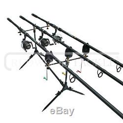 Full Carp fishing Set Up With Rods Reels Alarms Net Holdall Bait Bivvy & Tackle