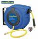 GOODYEAR Enclosed Retractable Air&Water Hose Reel, 3/8 50 ft. 300PSI AutoRewind