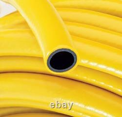 Garden Hose Pipe Reel Reinforced Anti-kink Outdoor Hosepipe Yellow All Sizes