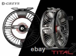 Greys Tital 9/10 Aluminium Large Arbour Trout Sea Trout Salmon Fly Fishing Reel