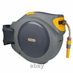 Hozelock 40m Auto Reel Retractable Hose System Wall Mounted 2595