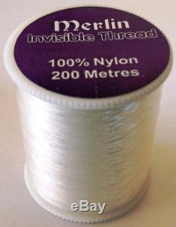 Invisible Magic Clear Sewing Thread Nylon Quilting Applique Beads 200m Spool