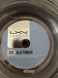 Luxilon Big Banger Alu Power 125 Tennis String 220m Reel Silver. Brand New