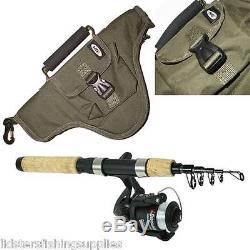 Mini Travel Telescopic Carbon Rod and Reel Combo Onamazu + Travel Fishing Bag