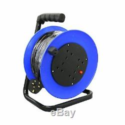 NEW! 230V 25m 13A 4 Way Gang Socket Extension Cable Reel Electrical Lead
