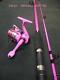 New Pink Fising Rod & Pink Fishing Reel With Line Fitted to Reel