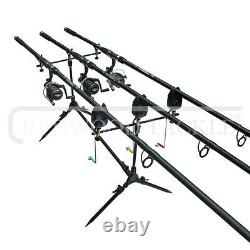 OAKWOOD Carp fishing Set Up Rods Reels Alarms Net Holdall Bait Bivvy & Tackle