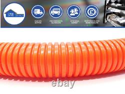 Orange LSOH PP Corrugated Flexible Conduit For Cables 20/25/32mm, 50/100m Reel