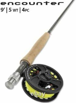 Orvis Encounter Outfit 905-4 9' Ft #5 Weight 4 Pc Fly Rod & Reel Kit In Stock