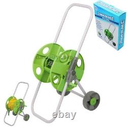 Portable Hose Pipe Trolley Cart Reel Garden Hosepipe Holds 45 M Free Standing