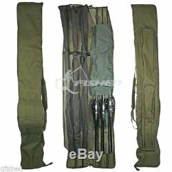 3 SETS ROD BANDS NGT CARP FISHING 3+3 ECO ROD HOLDALL BAG FOR 3 RODS AND REELS 