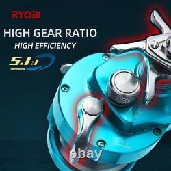 RYOBI RANMI Jigger BT50 Baitcasting Fishing Reel Saltwater Slow Jigging Reel 9BB