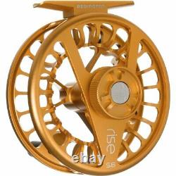 Redington 5-5508R5603 Rise Solid Ambidextrous Angler 5/6 Fly Fishing Reel, Amber