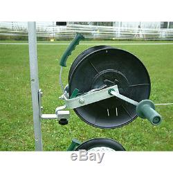 Reel Kit with 3 Geared Reels & Mounting Post for Electric Fencing