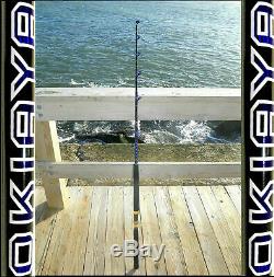 Saltwater Fishing Rods 100-120lb(2 Pack) Fishing Pole For Penn Shimano Reel