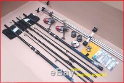 Sea Fishing Beach Kit 2 16 Ft Rods 2 Reels + Tripod