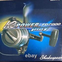 Shakespeare Sea Fishing Reel K2 Power Play FD 7000 Excellent Reel New