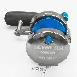 Silver Sea 6000 Linkshand 2-Gang Multirolle Meeresrolle Norwegen Pilker Angeln