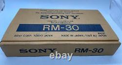 Sony RM-30 Reel to Reel Remote Controller BRAND NEW (Box + Manual)