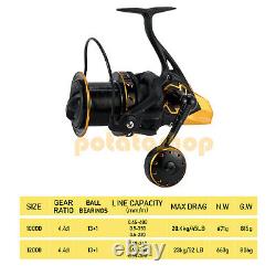 Spinning Fishing Reel Saltwater Left/Right Hand 10000/12000 New Front Drag Reel