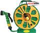 Streetwize Super Flat Garden Car Wash Watering Hose Pipe & Reel with Nozzle -15m